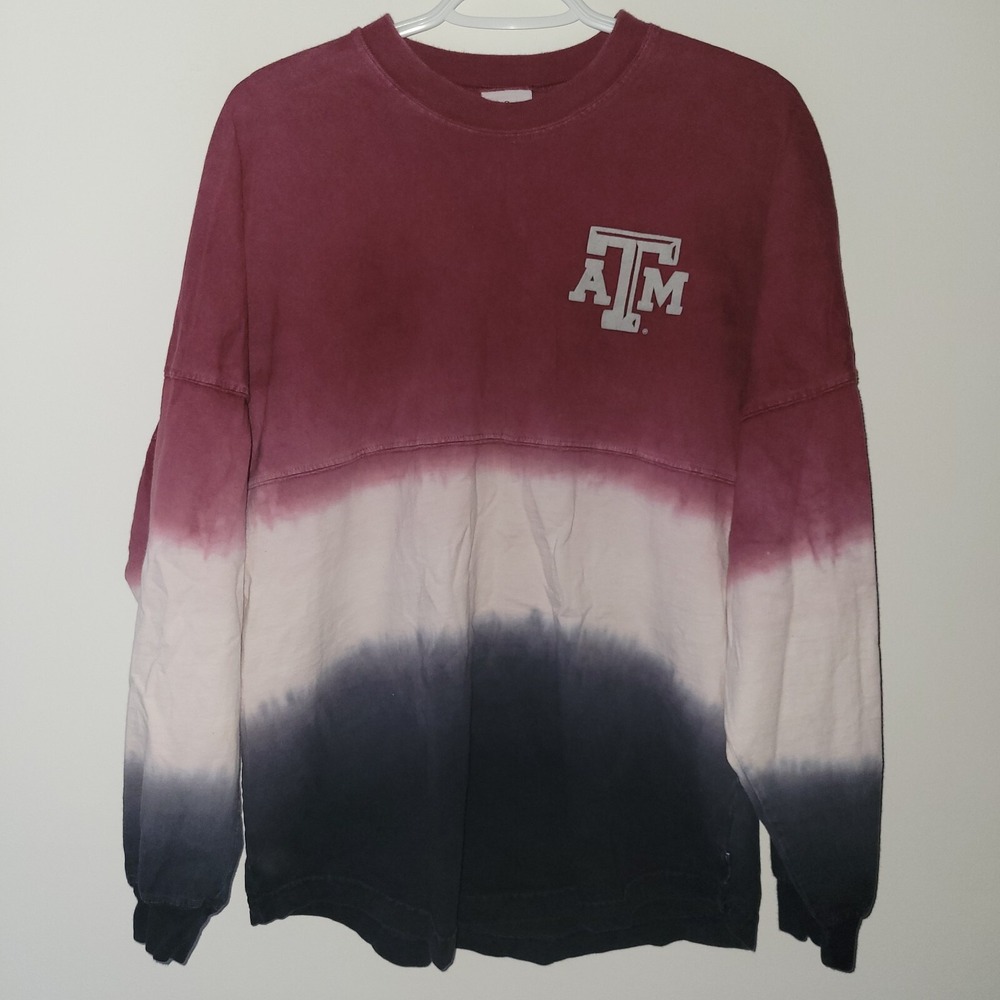 Texas A&M Aggies Long Sleeve Shirt Spirit Jersey Size Small Oversized